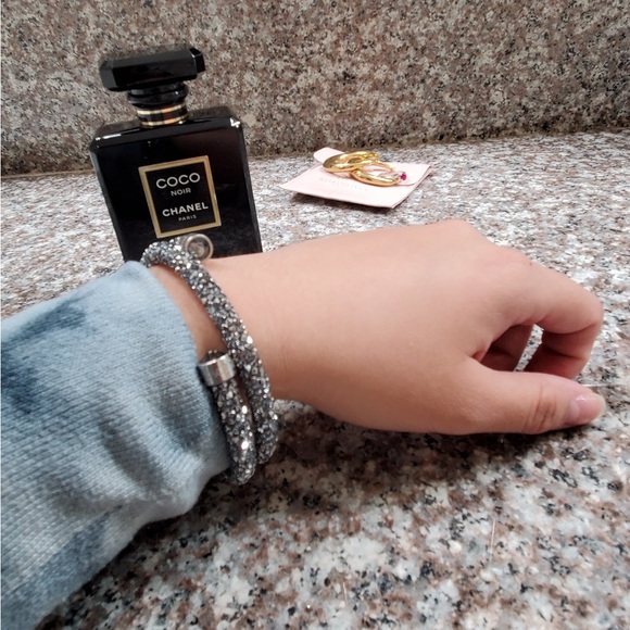 Jewelry Swarovski® Multi-Colored Crystaldust Wrap Bangle Bracelet - Picture 2 of 4